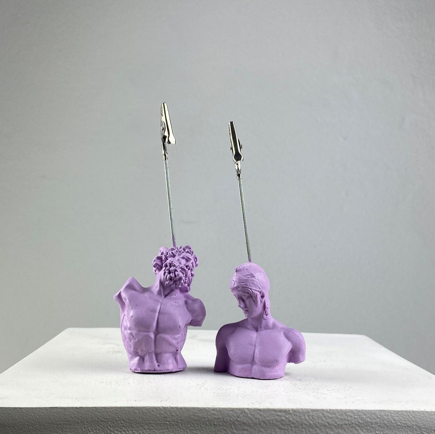 Lila Rengi Laocoon ve Ares Heykel Not Tutucu 2'li Set