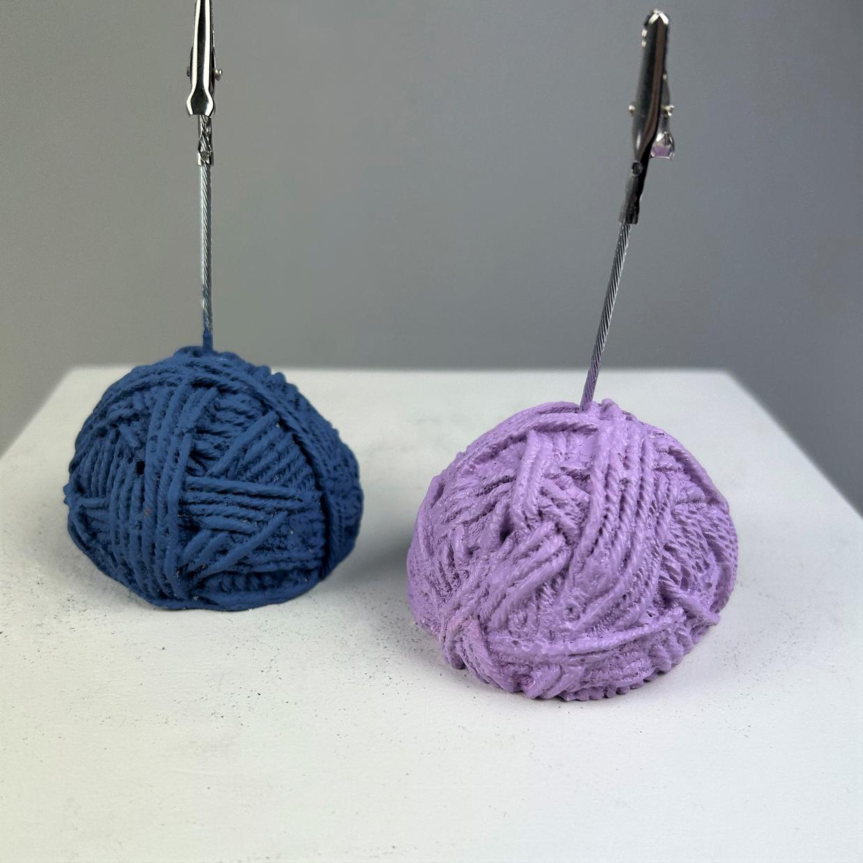 Top Yumak Not Tutucu 2'li Set (Lila -Gri Mavi )