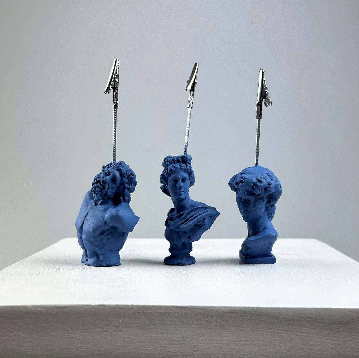 Gri Mavi Laocoon, Apollo, David Heykel Not Tutucu 3'lü Set