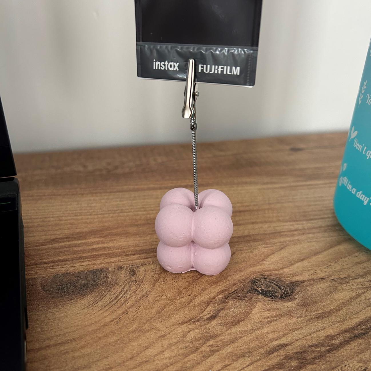 Pembe Buyu Bubble Not Tutucu