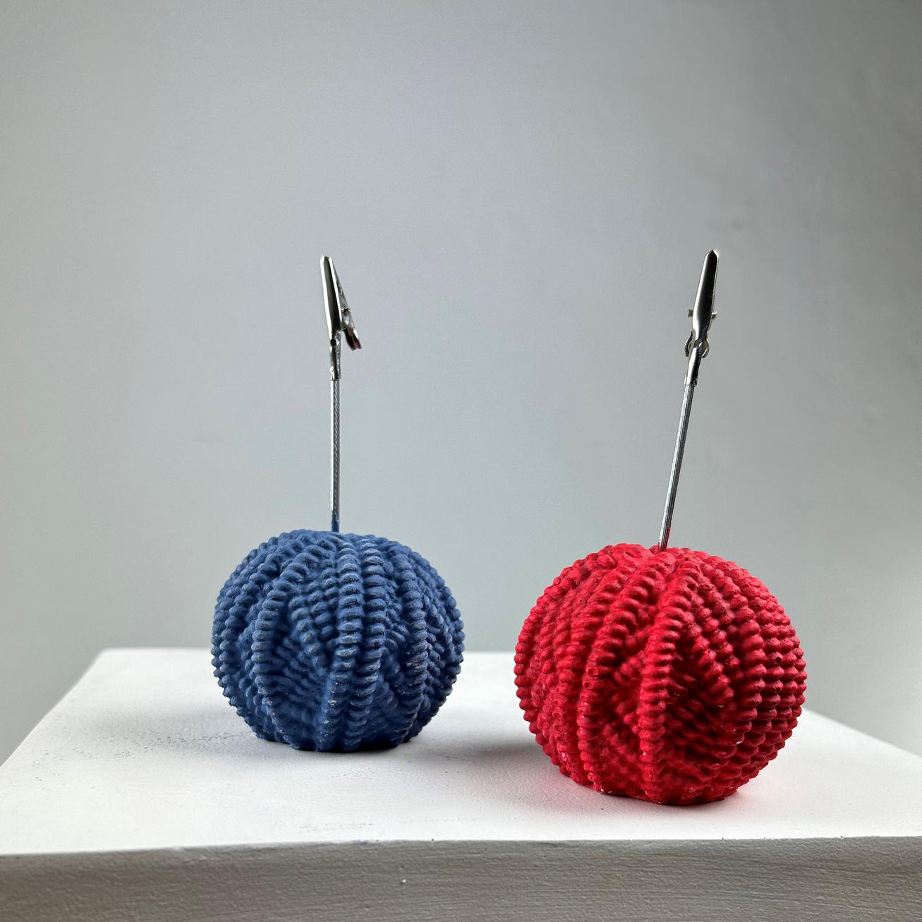 Yumak Not Tutucu 2'li Set ( gri mavi-kırmızı)