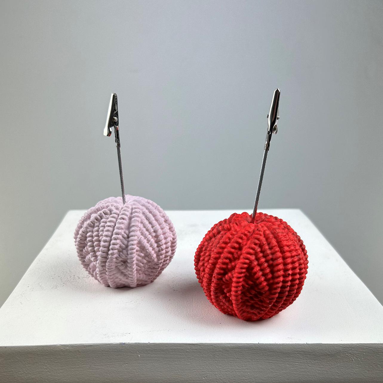Yumak Not Tutucu 2'li Set ( pembe-kırmızı)