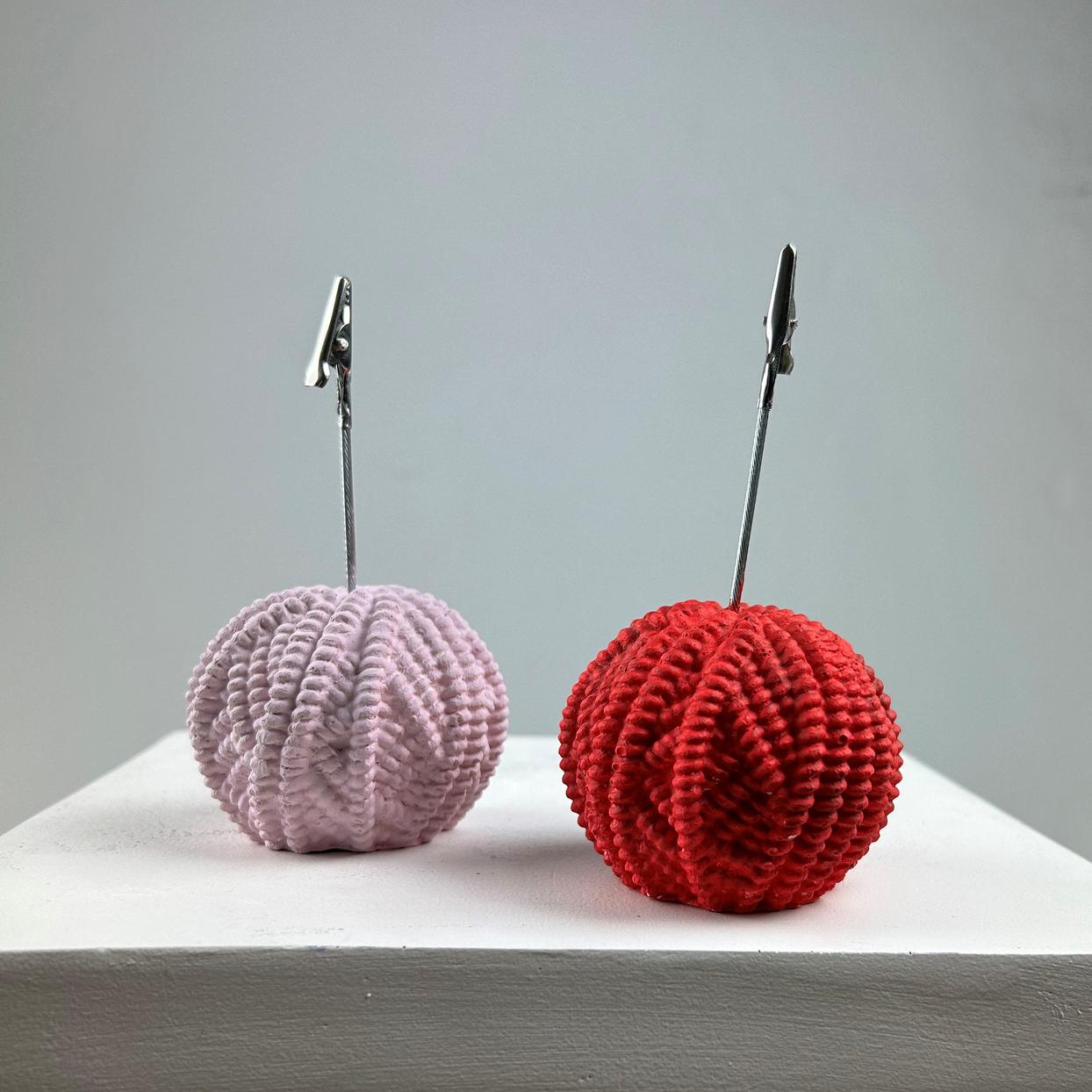 Yumak Not Tutucu 2'li Set ( pembe-kırmızı)