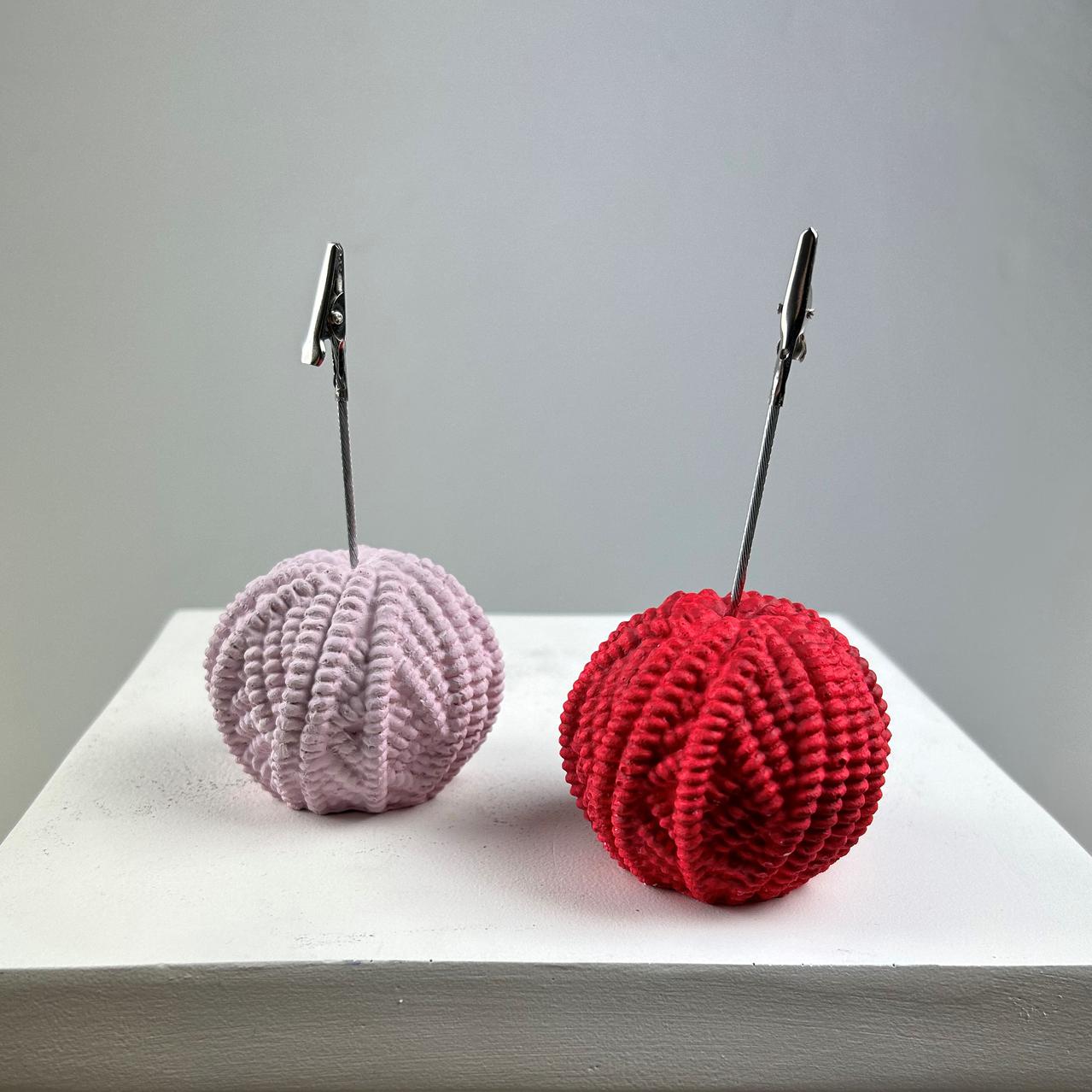 Yumak Not Tutucu 2'li Set ( pembe-kırmızı)