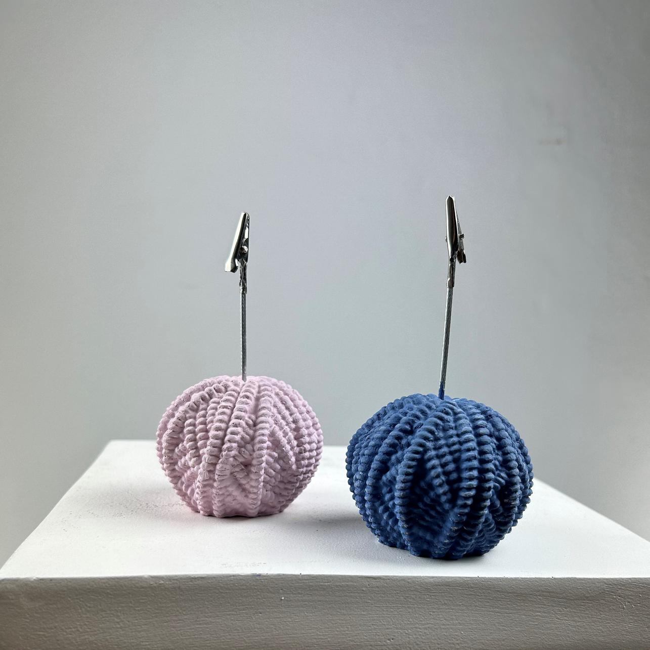 Yumak Not Tutucu 2'li Set ( pembe-gri mavi)