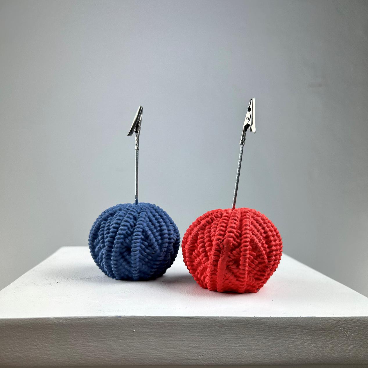 Yumak Not Tutucu 2'li Set ( mercan -gri mavi)