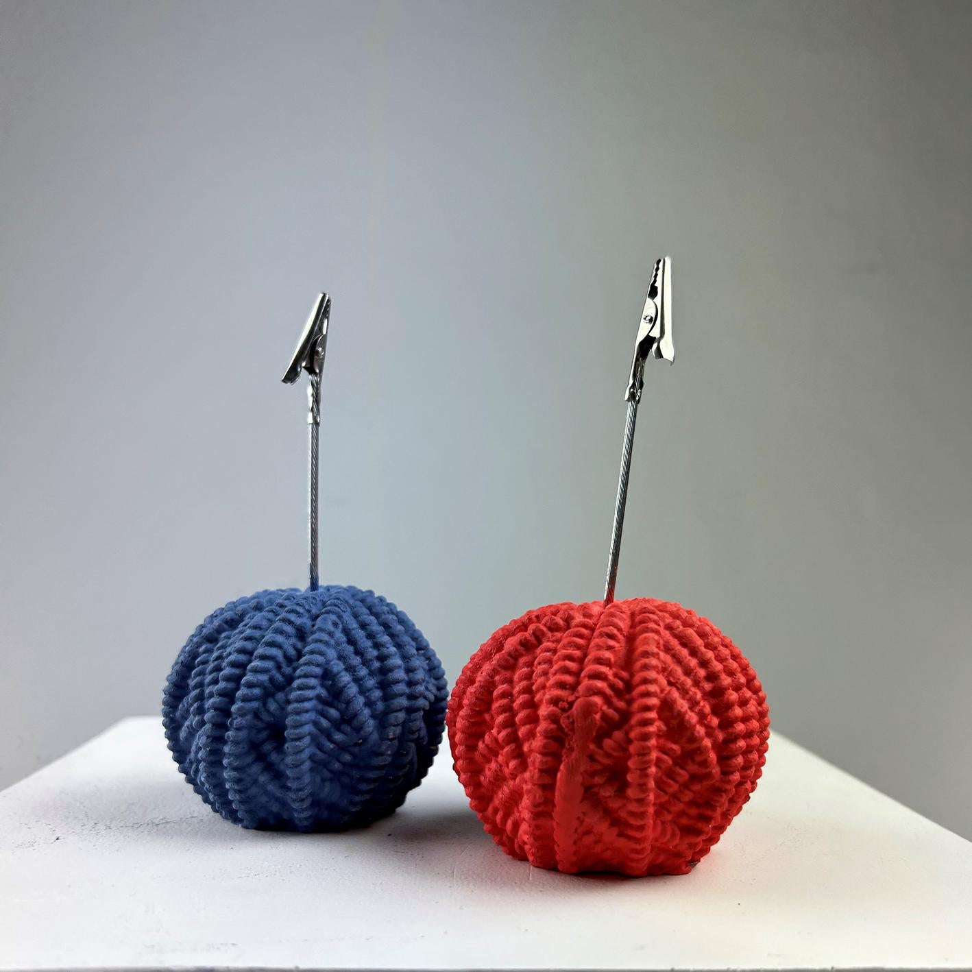 Yumak Not Tutucu 2'li Set ( mercan -gri mavi)