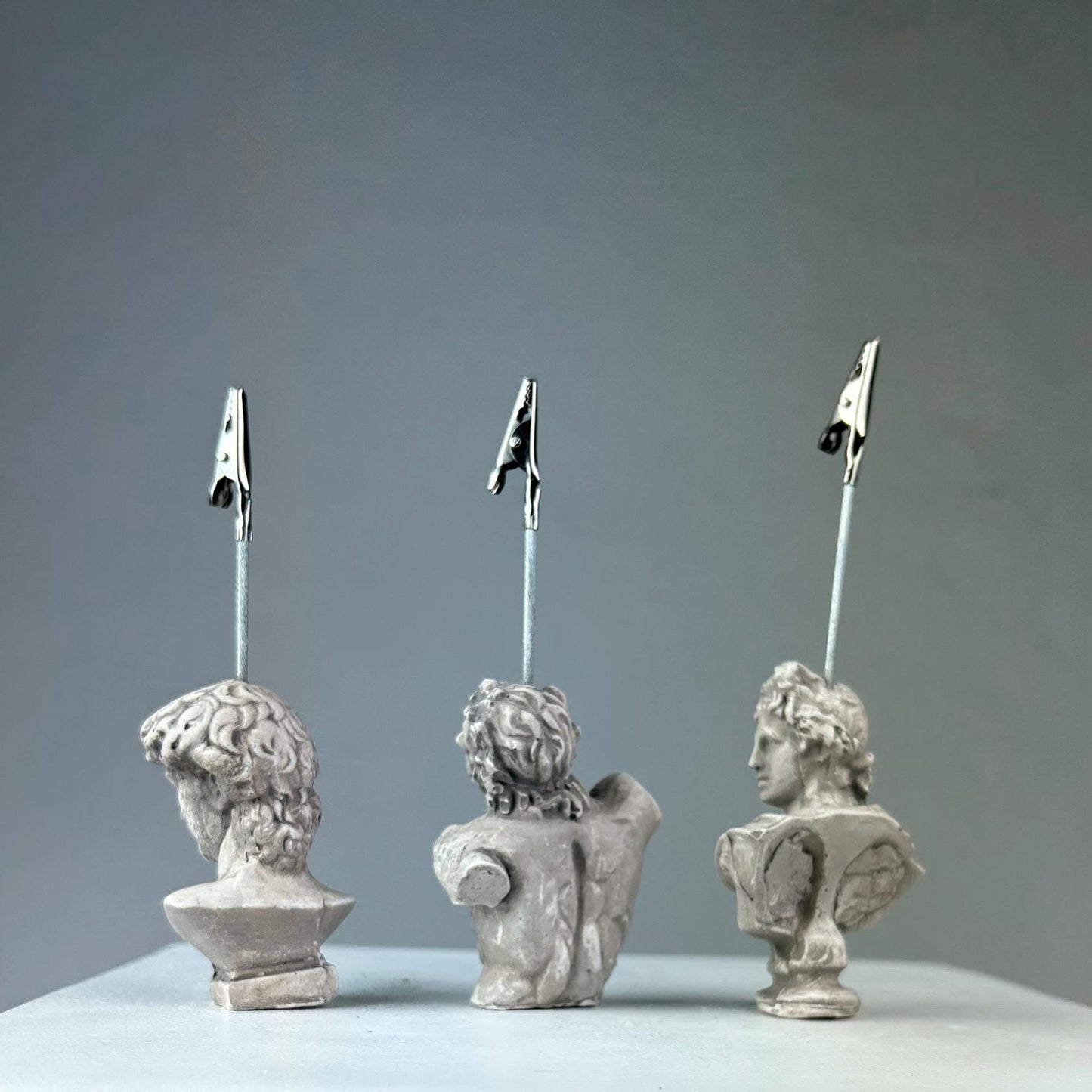 Eskitme David, Laocoon ve Apollo 3'lü Heykel Not Tutucu Set