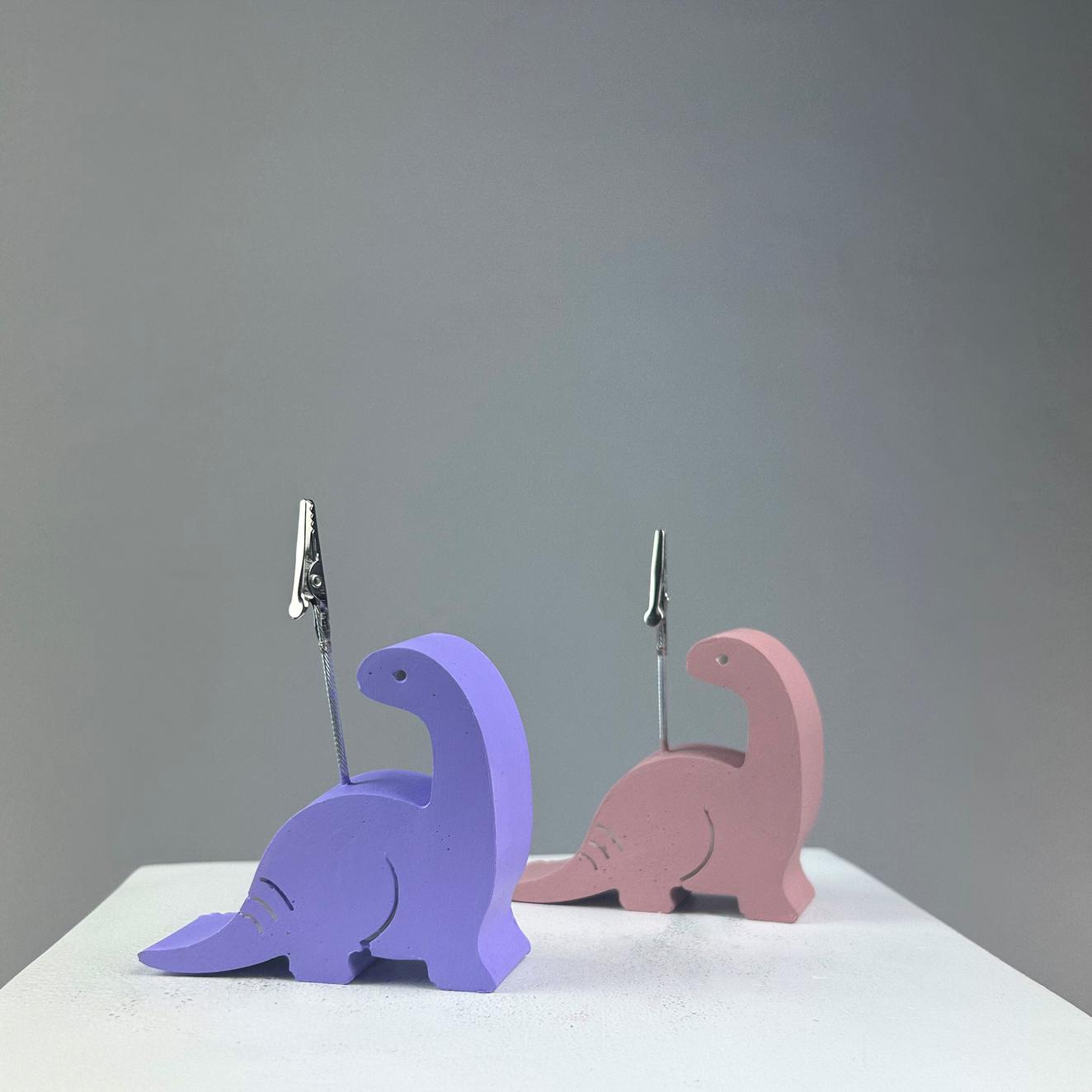 Lila Pembe Plesiosaurus Dinazorlar 2'li Not Tutucu Set