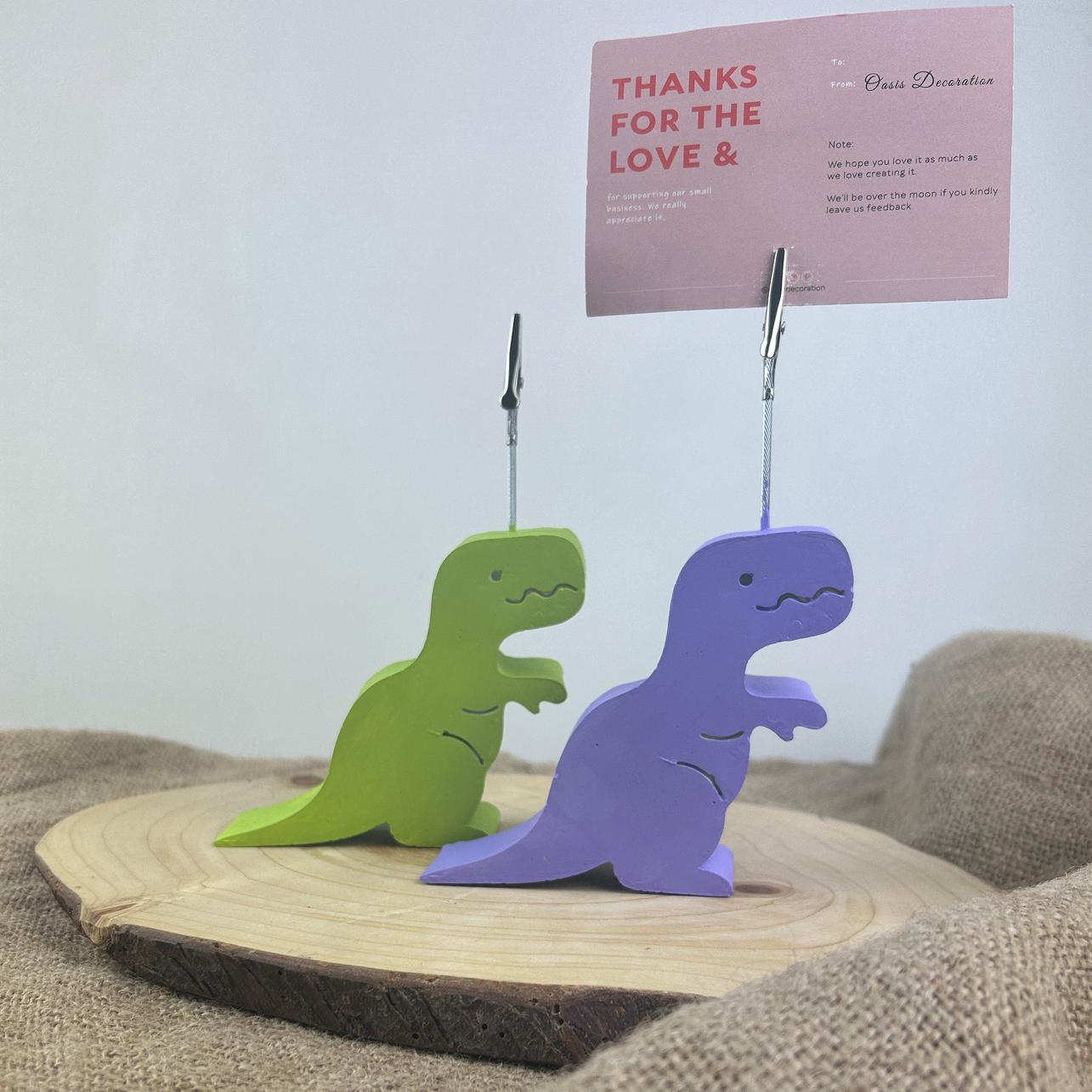Lila Yeşil Tyrannosaurus Rex Dinazorlar 2'li Not Tutucu Set