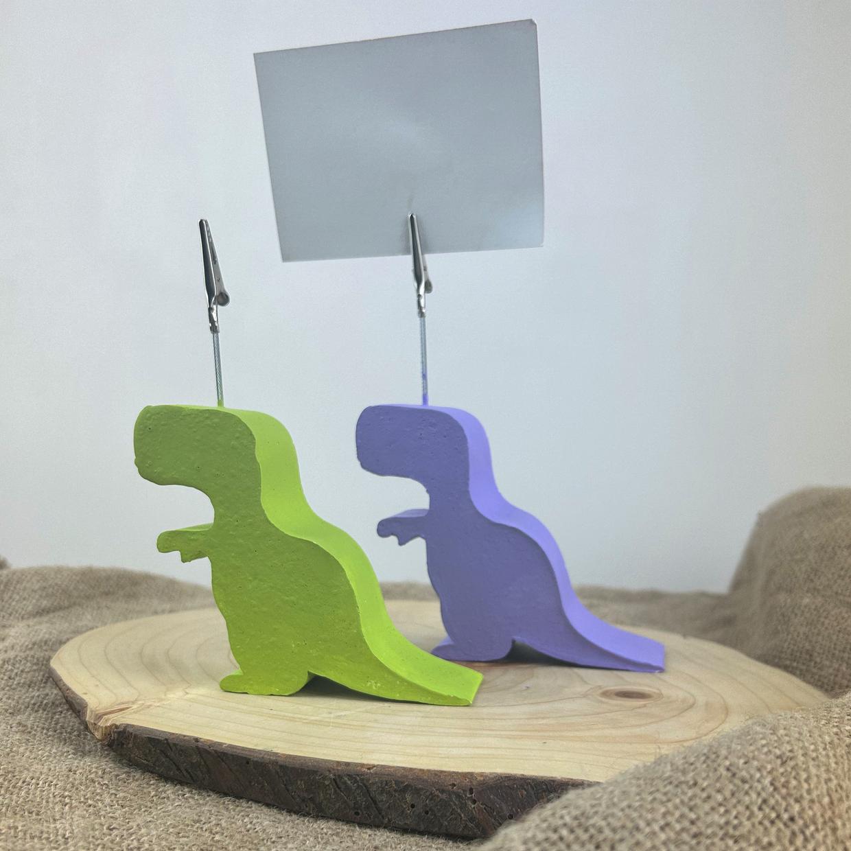 Lila Yeşil Tyrannosaurus Rex Dinazorlar 2'li Not Tutucu Set