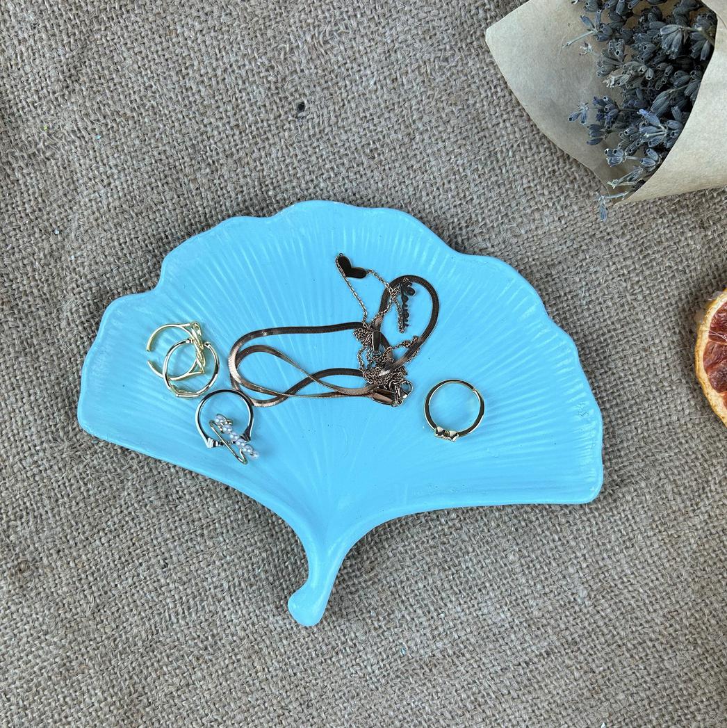 Nane Akçaağaç Şekilli Dekoratif Tabak - Takı Anahtarlık Tabağı