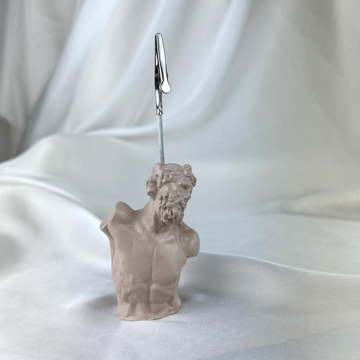 Krem Laocoon Heykel Not Tutucu