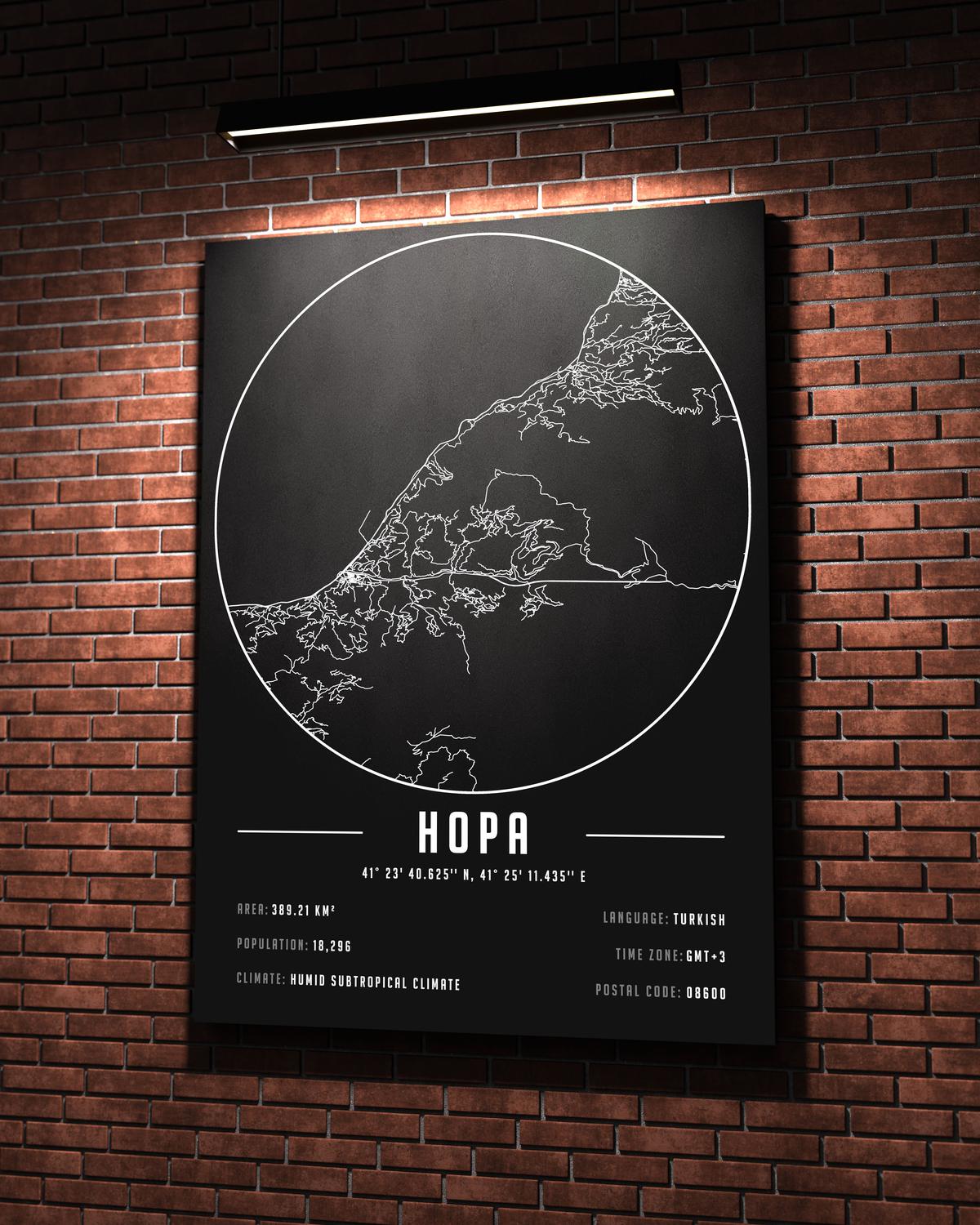 Hopa temalı kanvas tablo, 50x70 cm, siyah beyaz, ahşap çerçeveli, modern minimalist duvar dekorasyonu için ideal tasarım