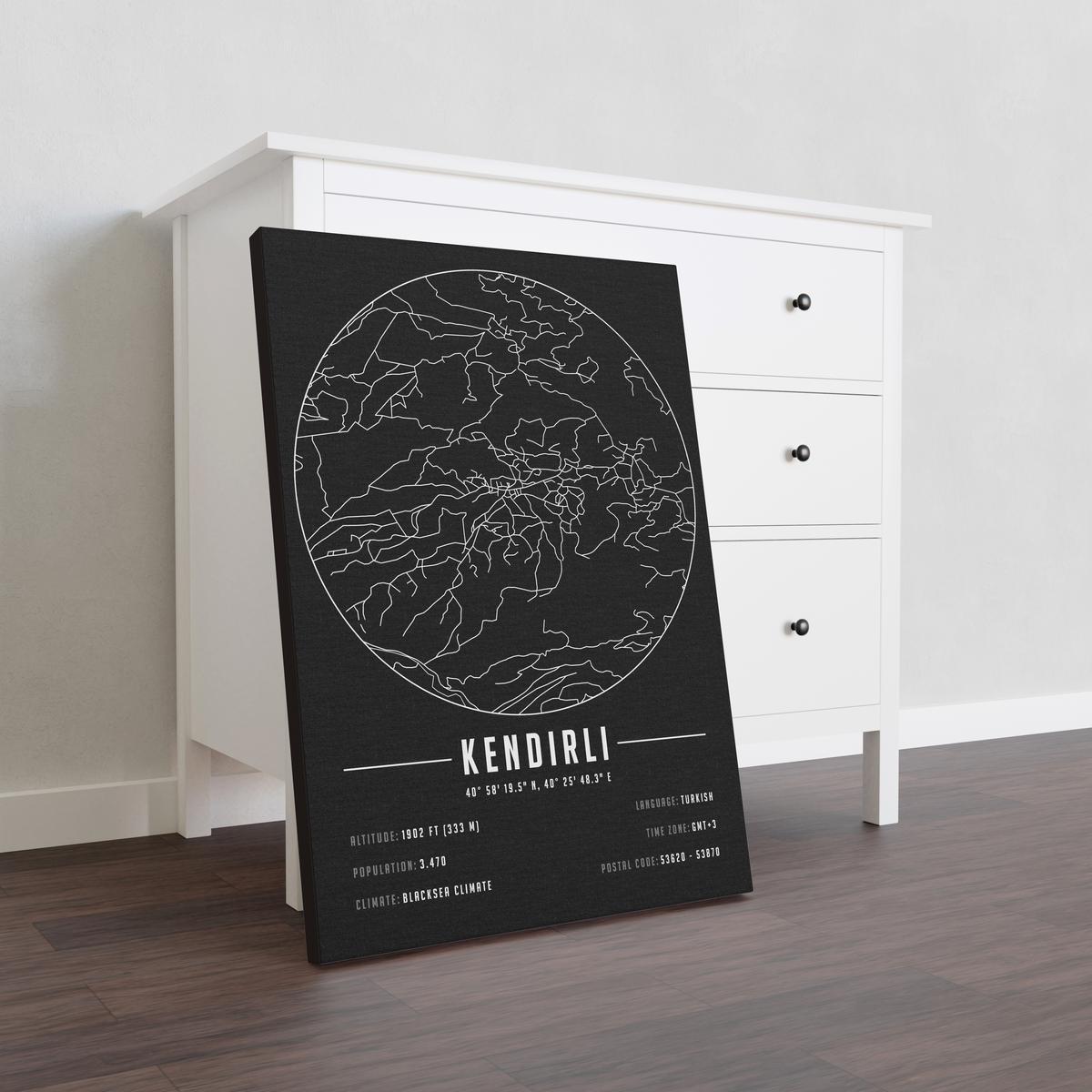 Kendirli temalı kanvas tablo, 50x70 cm, siyah beyaz, ahşap çerçeveli, modern minimalist duvar dekorasyonu için ideal tasarım