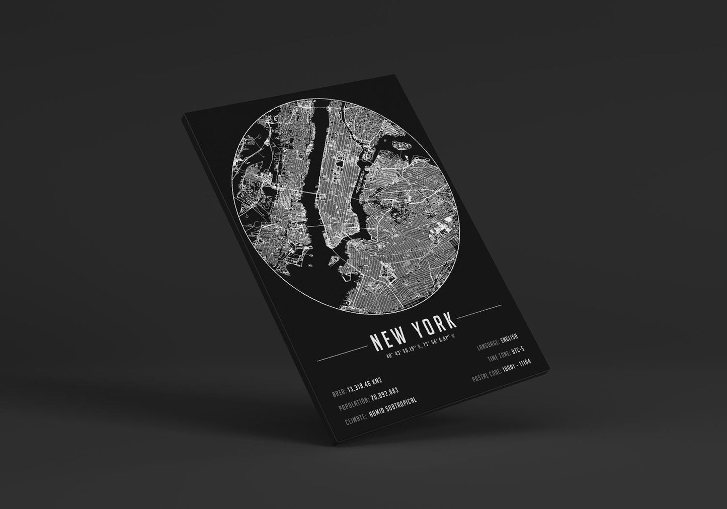 New York temalı kanvas tablo, 50x70 cm, siyah beyaz, ahşap çerçeveli, modern minimalist duvar dekorasyonu için ideal tasarım