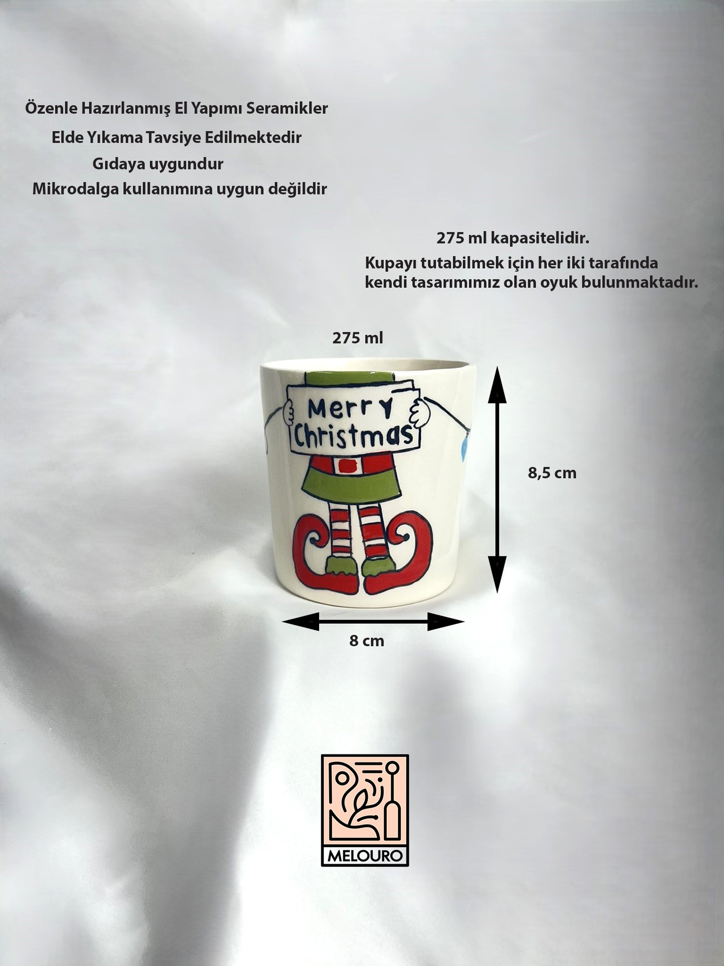 Seramik Bardak | Yılbaşı Serisinden, ELF!