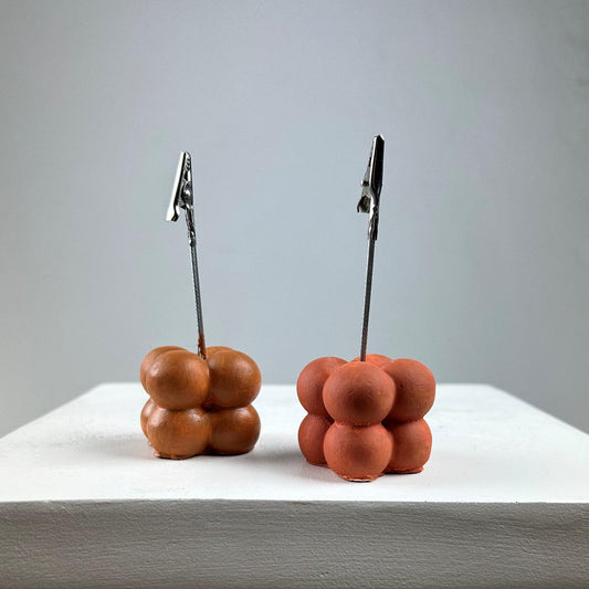 Bubble 2'li Not Tutucu Set (Terracota-Meşe)