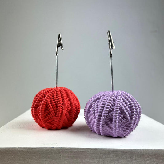 Yumak Not Tutucu 2'li Set ( lila-kırmızı)