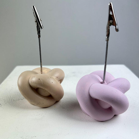 Düğüm 2'li Not Tutucu Set ( Latte - Pembe )