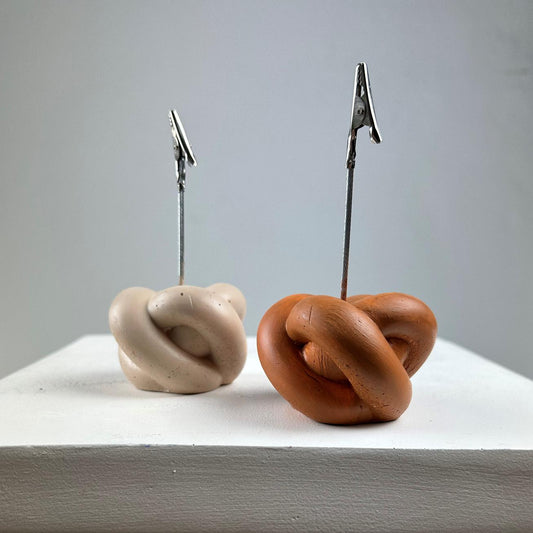 Düğüm 2'li Not Tutucu Set  (Latte-Terracota)