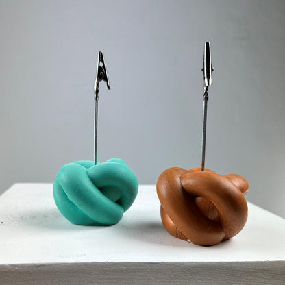 Düğüm 2'li Not Tutucu Set (Buz yeşili - Terracota)