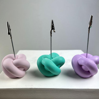 Düğüm 3'lü  Not Tutucu Set (Pembe - Buz yeşili - Lila )