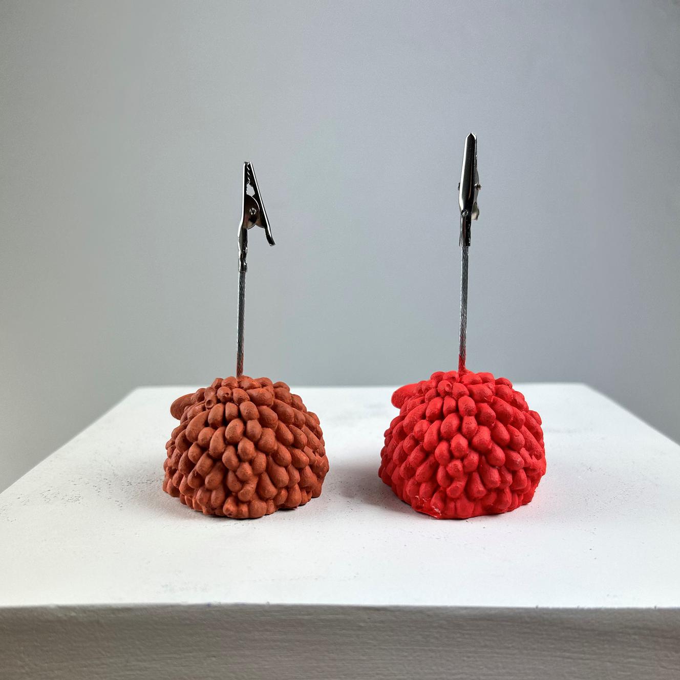Kuzu 2'li Not Tutucu Set (Mercan - terracota)