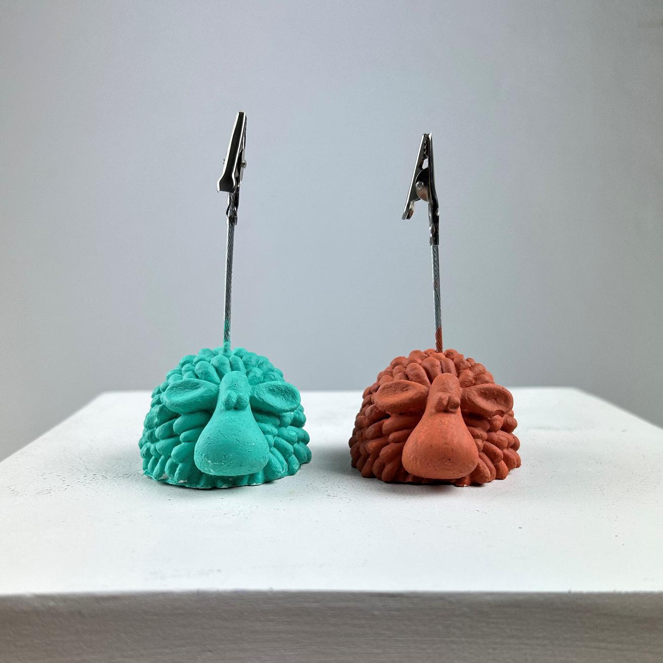 Kuzu 2'li Not Tutucu Set (Buz Yeşili - terracota )