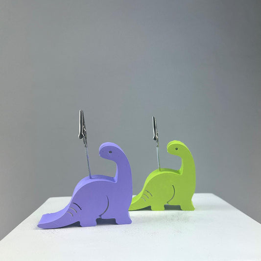 Lila Yeşil Plesiosaurus  Dinazorlar 2'li Not Tutucu Set