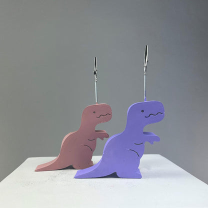 Pembe Lila Tyrannosaurus Rex  Dinazorlar 2'li Not Tutucu Set
