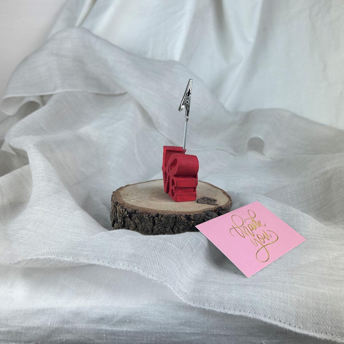 " LOVE " Yazılı Not Tutucu
