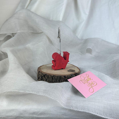 " LOVE " Yazılı Not Tutucu